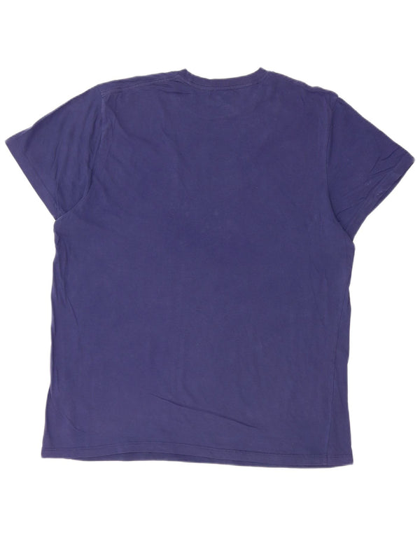 VANS Mens Custom Fit Graphic T-Shirt Top XL Blue Cotton