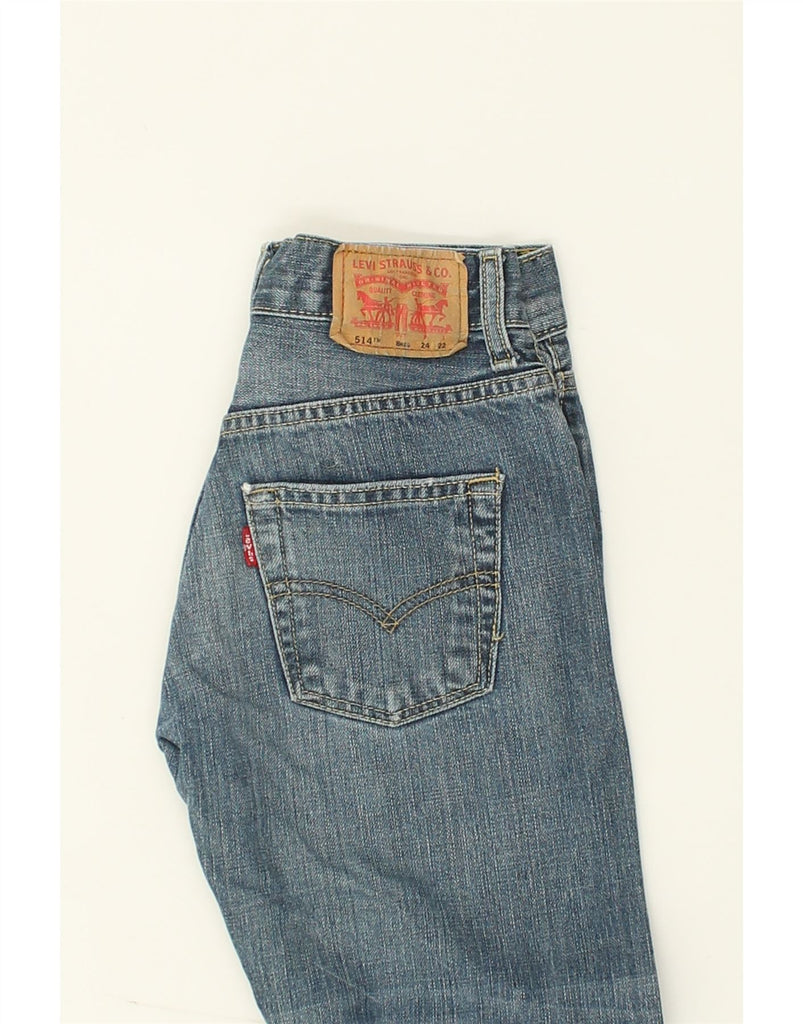 LEVI'S Boys 514 Straight Jeans 7-8 Years W24 L22  Blue Cotton | Vintage Levi's | Thrift | Second-Hand Levi's | Used Clothing | Messina Hembry 