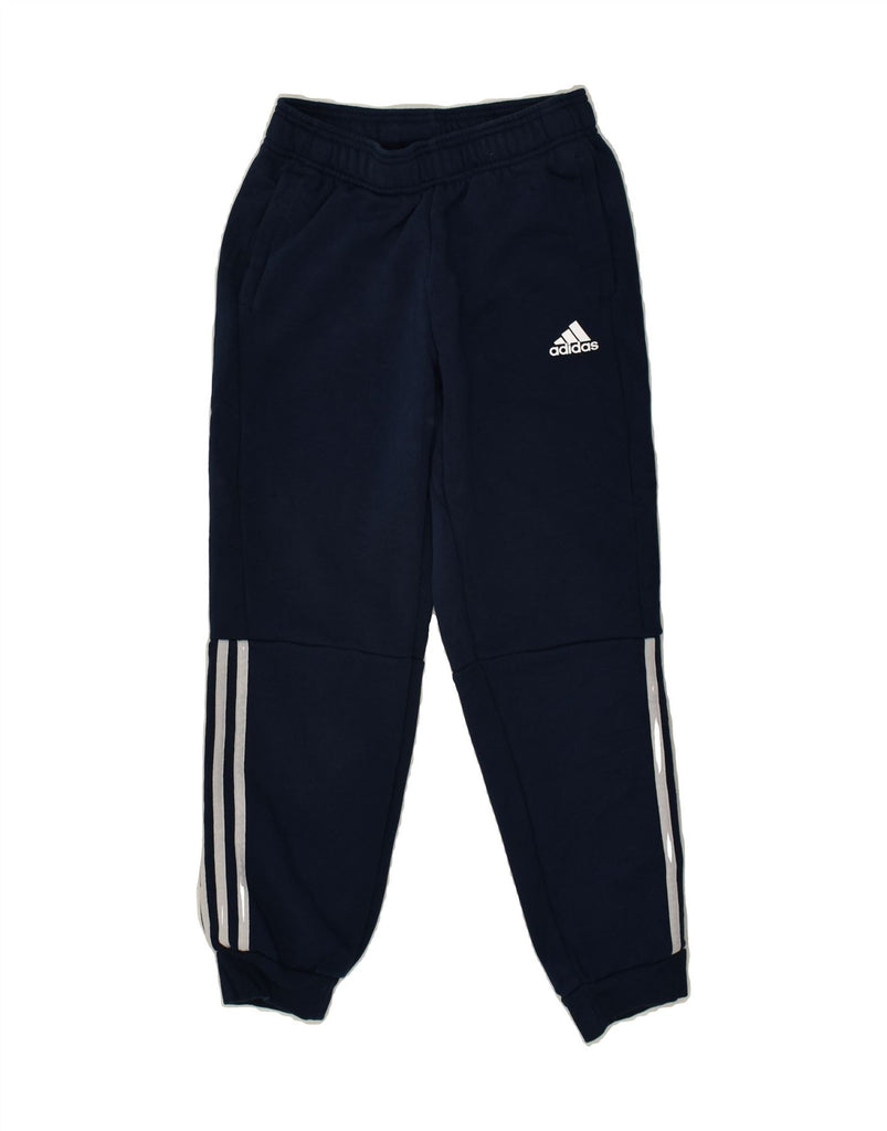 ADIDAS Boys Tracksuit Trousers Joggers 11-12 Years  Navy Blue Cotton | Vintage Adidas | Thrift | Second-Hand Adidas | Used Clothing | Messina Hembry 