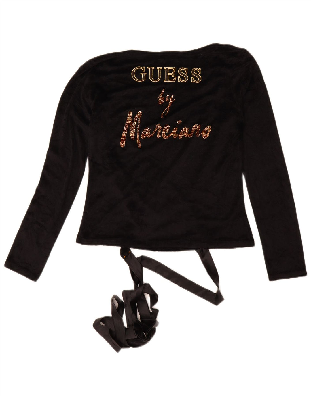 GUESS BY MARCIANO Womens Graphic Wrap Cardigan Top IT 42 Medium Black