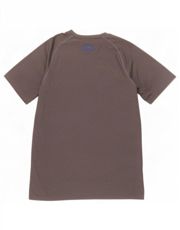Under Armour Boys Heat Gear Graphic T-Shirt Top 13-14 Years XL Grey