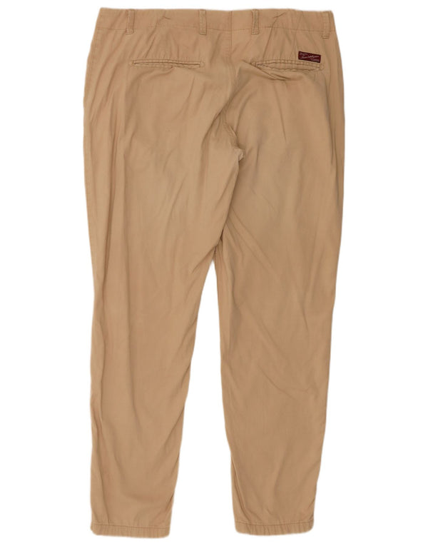Jack & Jones Mens Joggers Chino Trousers W34 L32 Beige Cotton