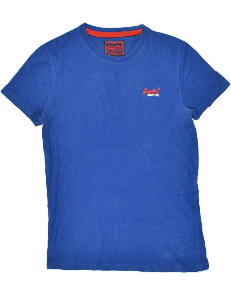 SUPERDRY Mens T-Shirt Top Medium Blue Cotton | Vintage Superdry | Thrift | Second-Hand Superdry | Used Clothing | Messina Hembry 