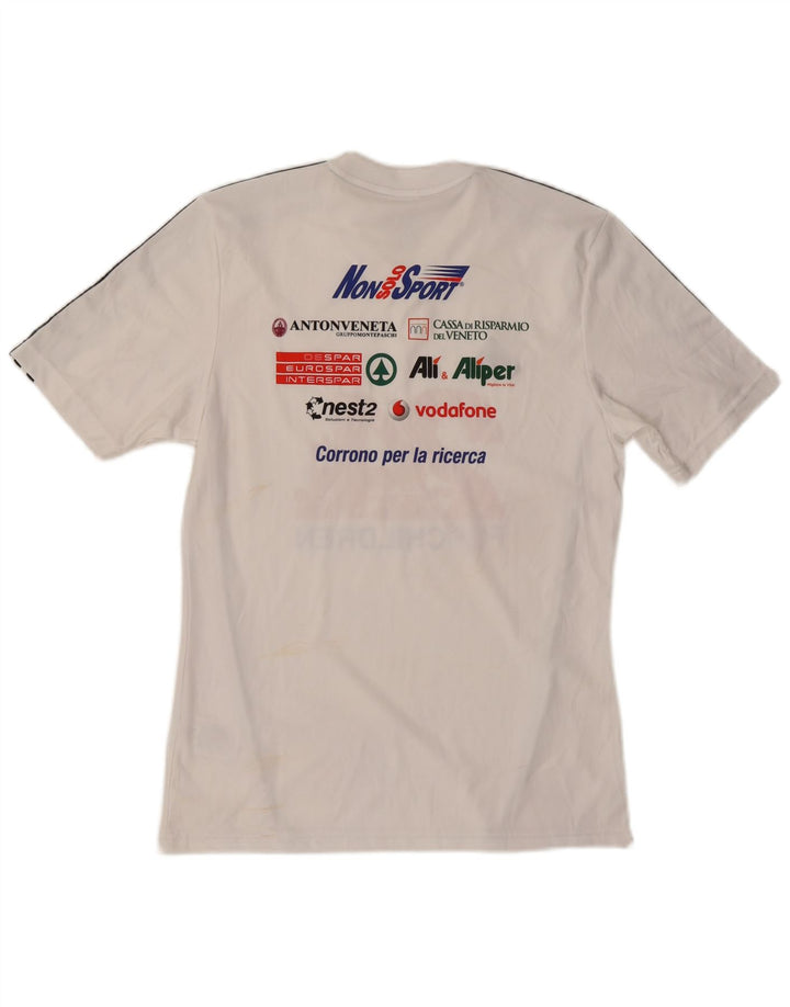 ADIDAS Mens Climalite Graphic T-Shirt Top Small White Polyester