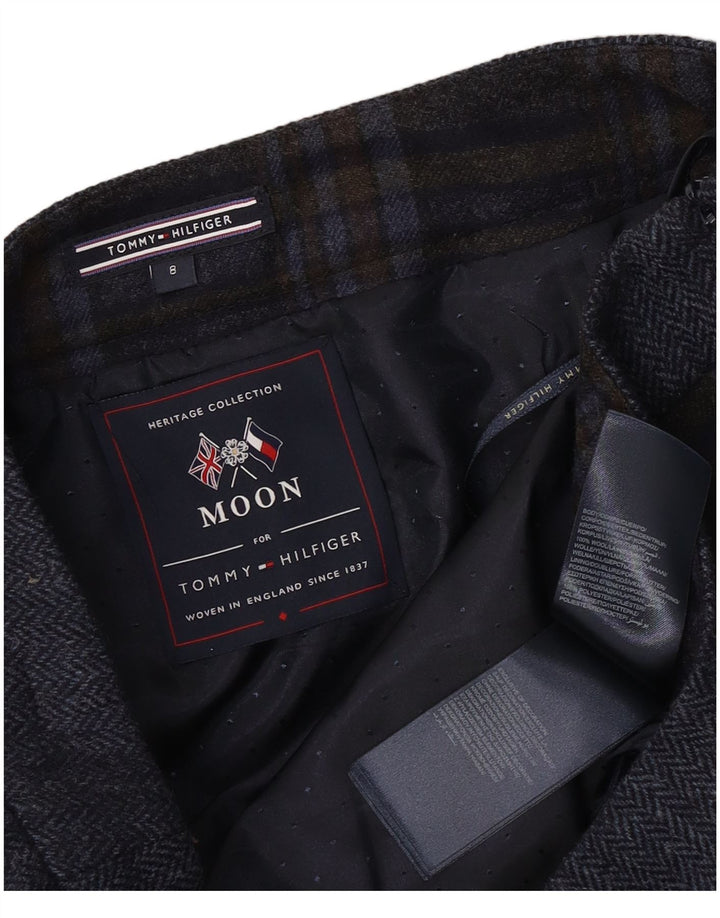 Tommy Hilfiger Womens Mini Skirt US 8 Medium W32  Navy Blue Plaid Wool