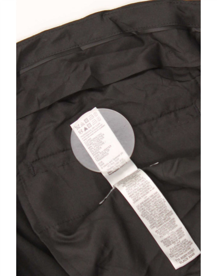 Marks & Spencer Mens Regular Fit Suit Trousers W46 L33 Black Polyester