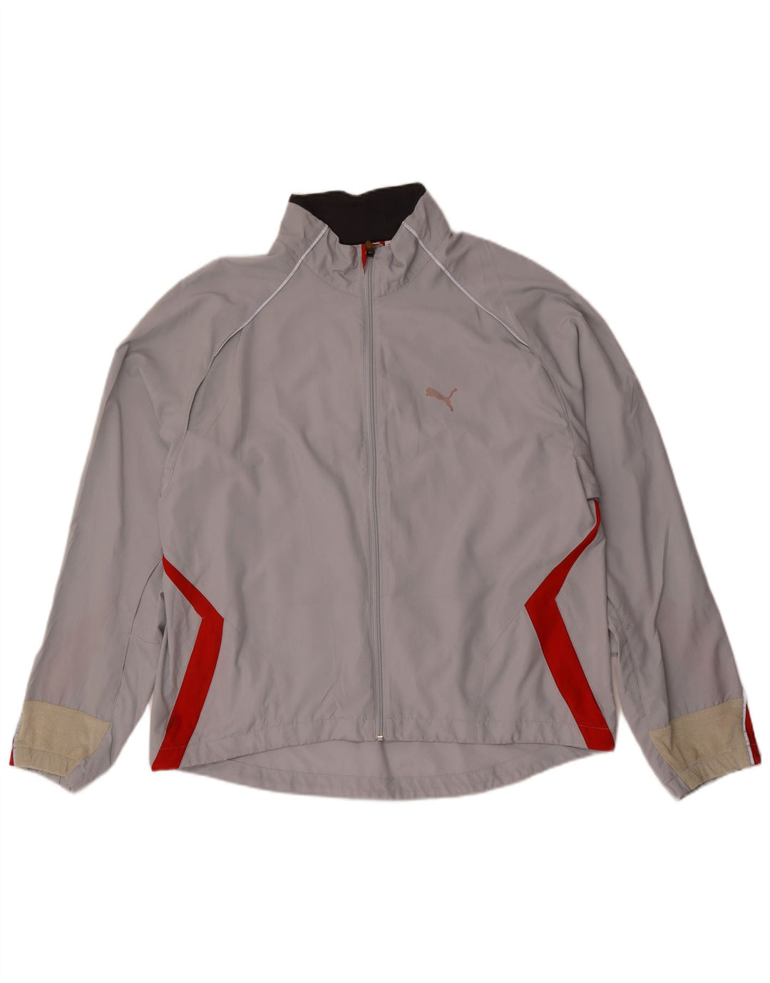 Puma Mens Tracksuit Top Jacket XL Grey Colourblock Polyester