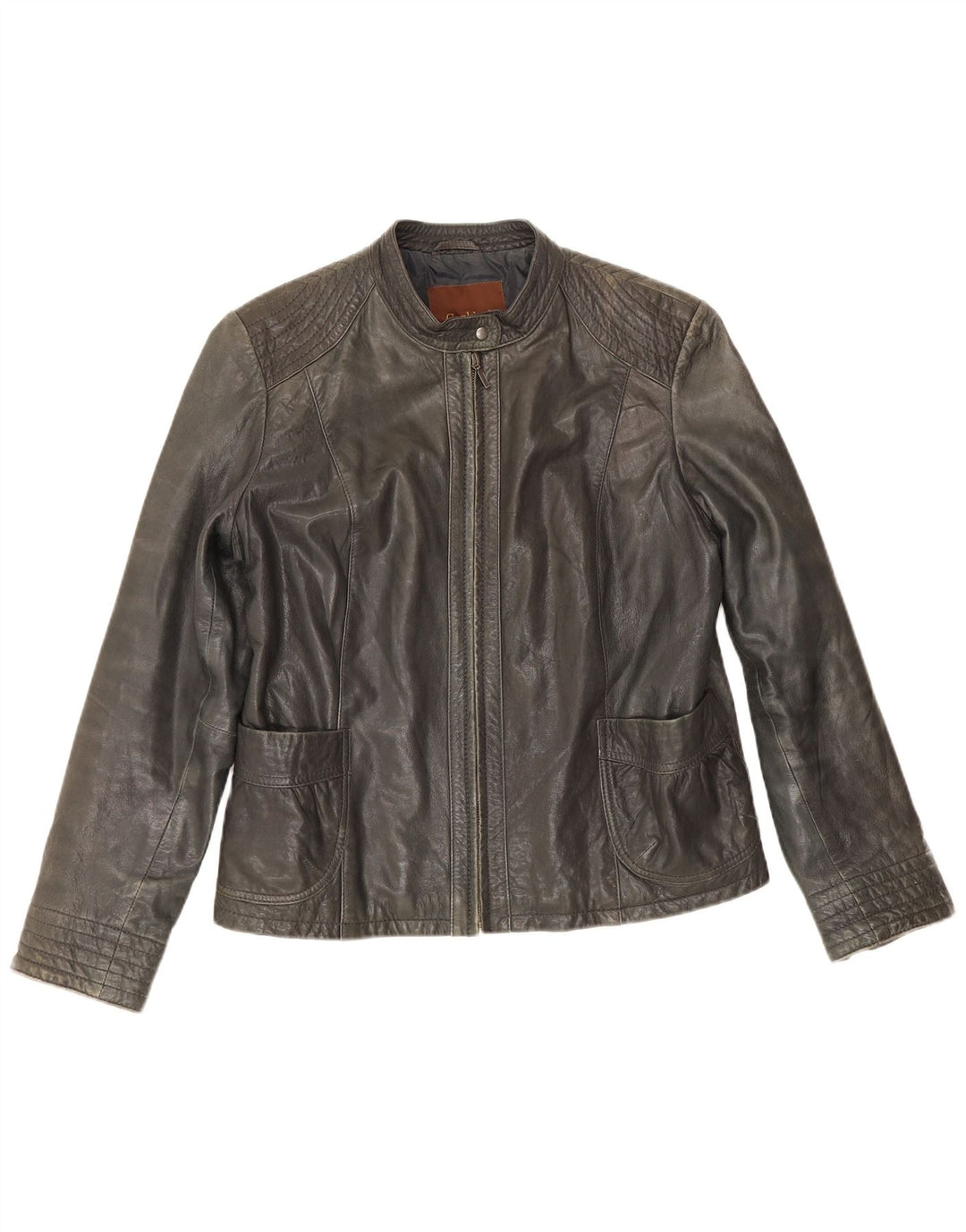 Conbipel Womens Biker Jacket IT 54 2XL Black Leather