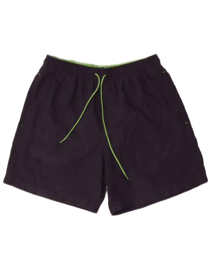 Marks & Spencer Mens Swimming Shorts Medium Navy Blue Polyester