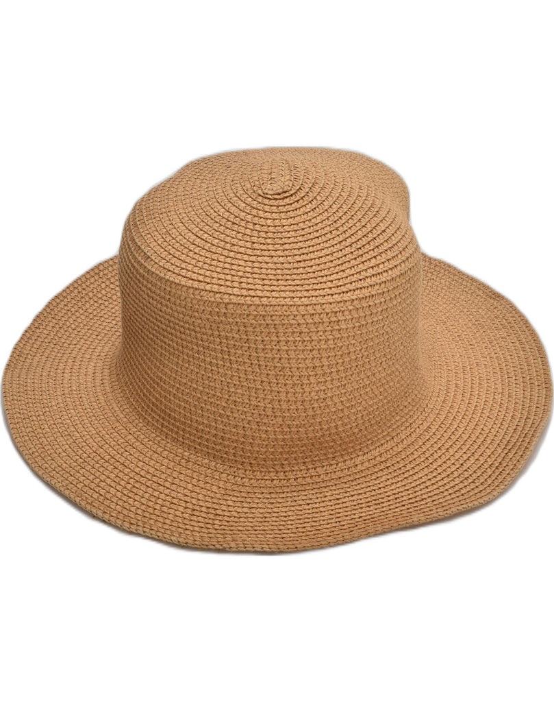 VINTAGE Womens Straw Panama Hat One Size Beige | Vintage Vintage | Thrift | Second-Hand Vintage | Used Clothing | Messina Hembry 