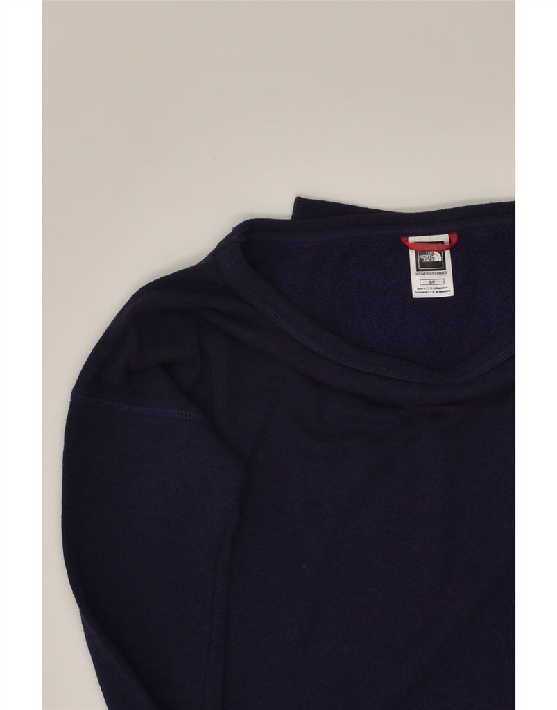 THE NORTH FACE Womens Sweatshirt Jumper UK 10 Small Navy Blue Cotton | Vintage The North Face | Thrift | Second-Hand The North Face | Used Clothing | Messina Hembry 