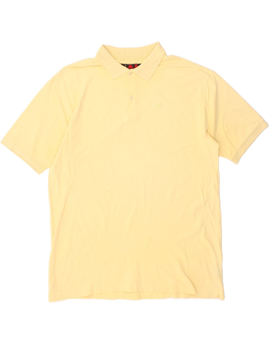 KAPPA Mens Polo Shirt XL Yellow Cotton Vintage Kappa and Second-Hand Kappa from Messina Hembry 