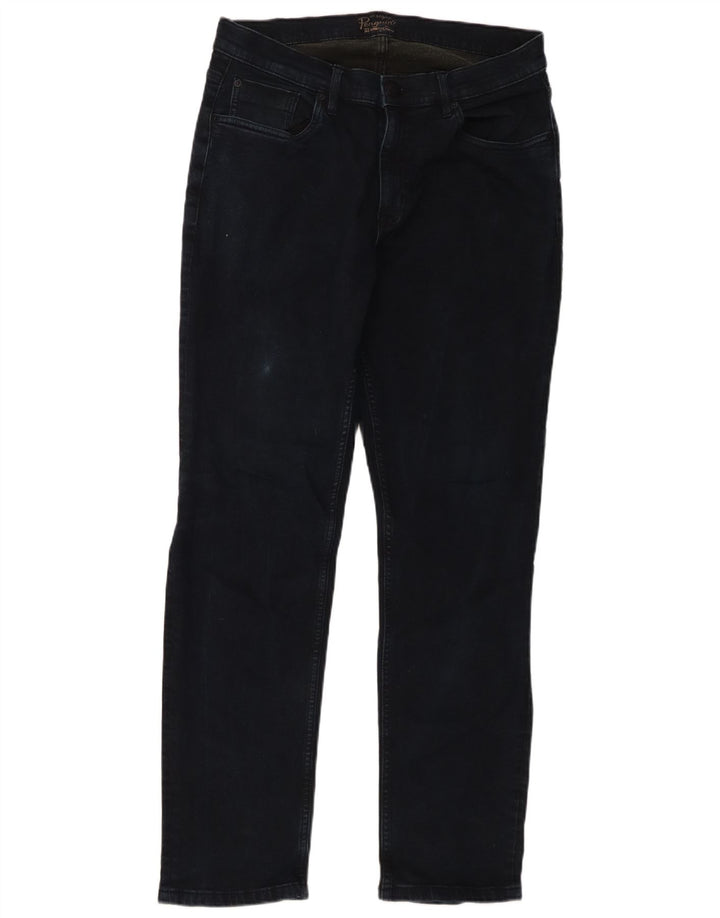 Penguin Mens Slim Jeans W34 L32 Navy Blue Cotton