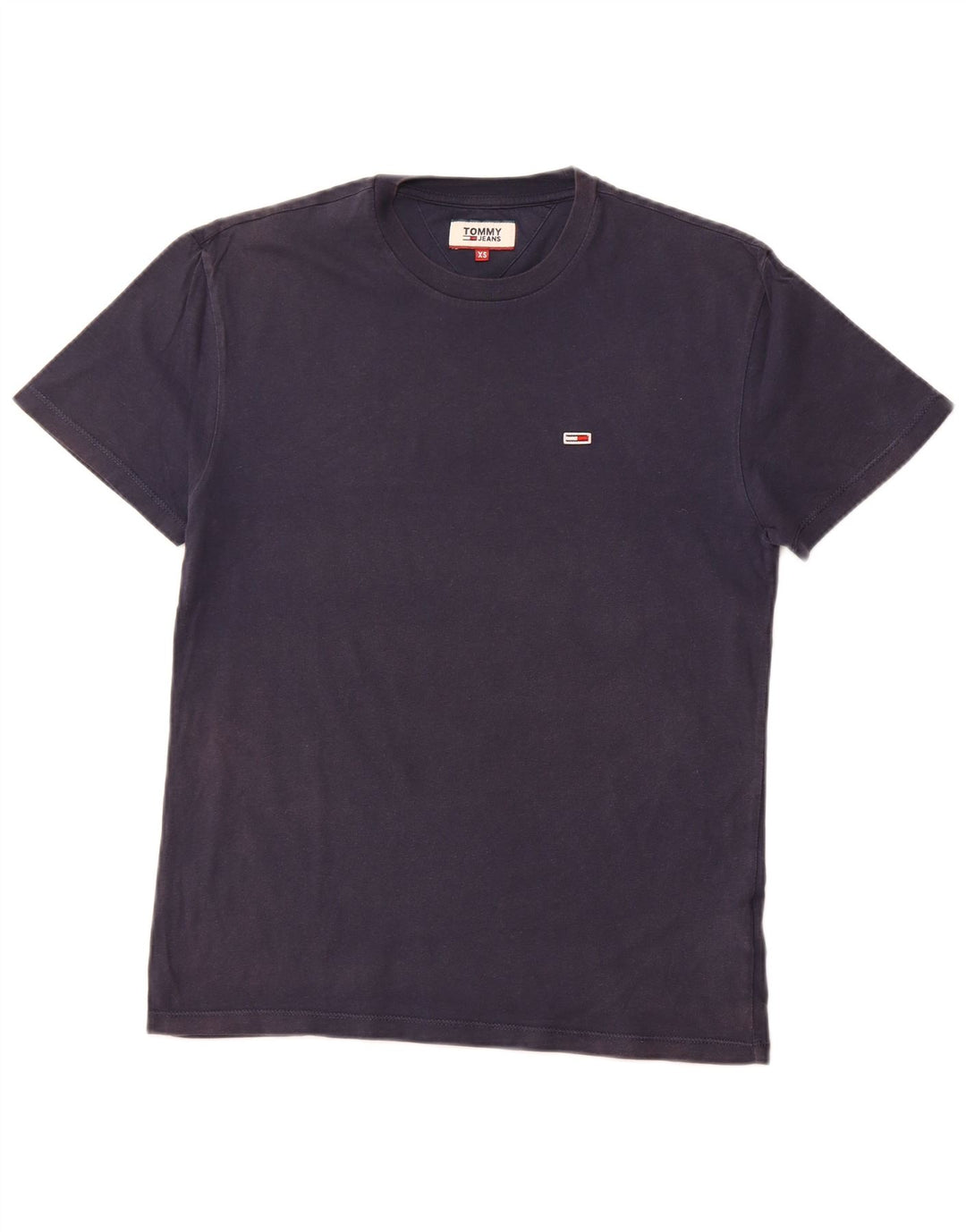 TOMMY HILFIGER Mens T-Shirt Top XS Navy Blue Cotton