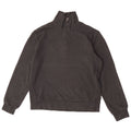 Hugo Boss Mens Zip Neck Sweatshirt Jumper Medium Grey Cotton