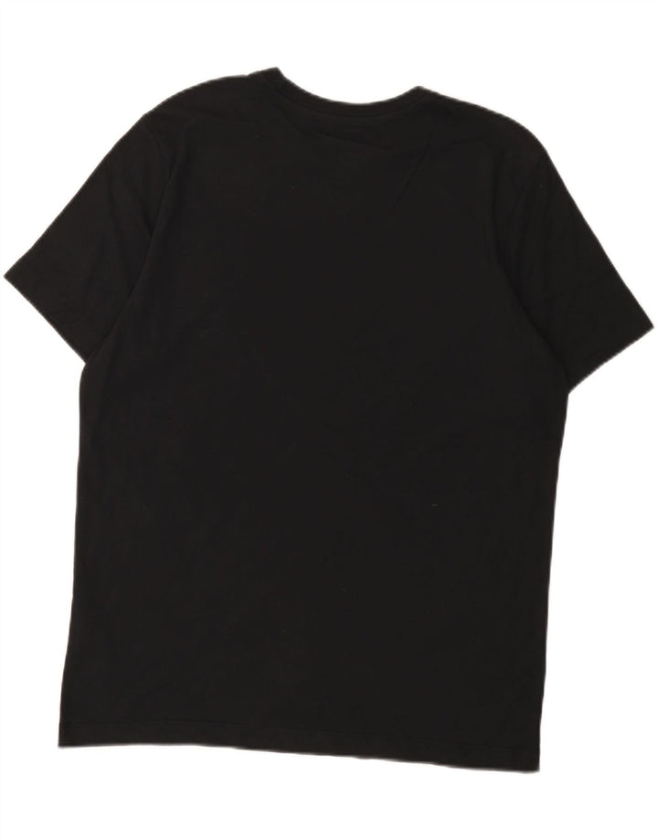Nike Mens Dri Fit Graphic T-Shirt Top Medium Black Cotton