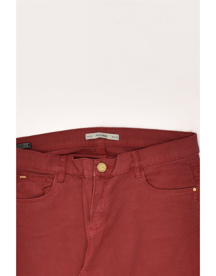 PULL & BEAR Womens Skinny Jeans EU 38 Medium W28 L27 Red Cotton | Vintage Pull & Bear | Thrift | Second-Hand Pull & Bear | Used Clothing | Messina Hembry 