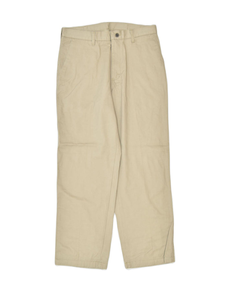 LEE Mens Straight Casual Trousers W34 L30 Khaki Cotton | Vintage | Thrift | Second-Hand | Used Clothing | Messina Hembry 