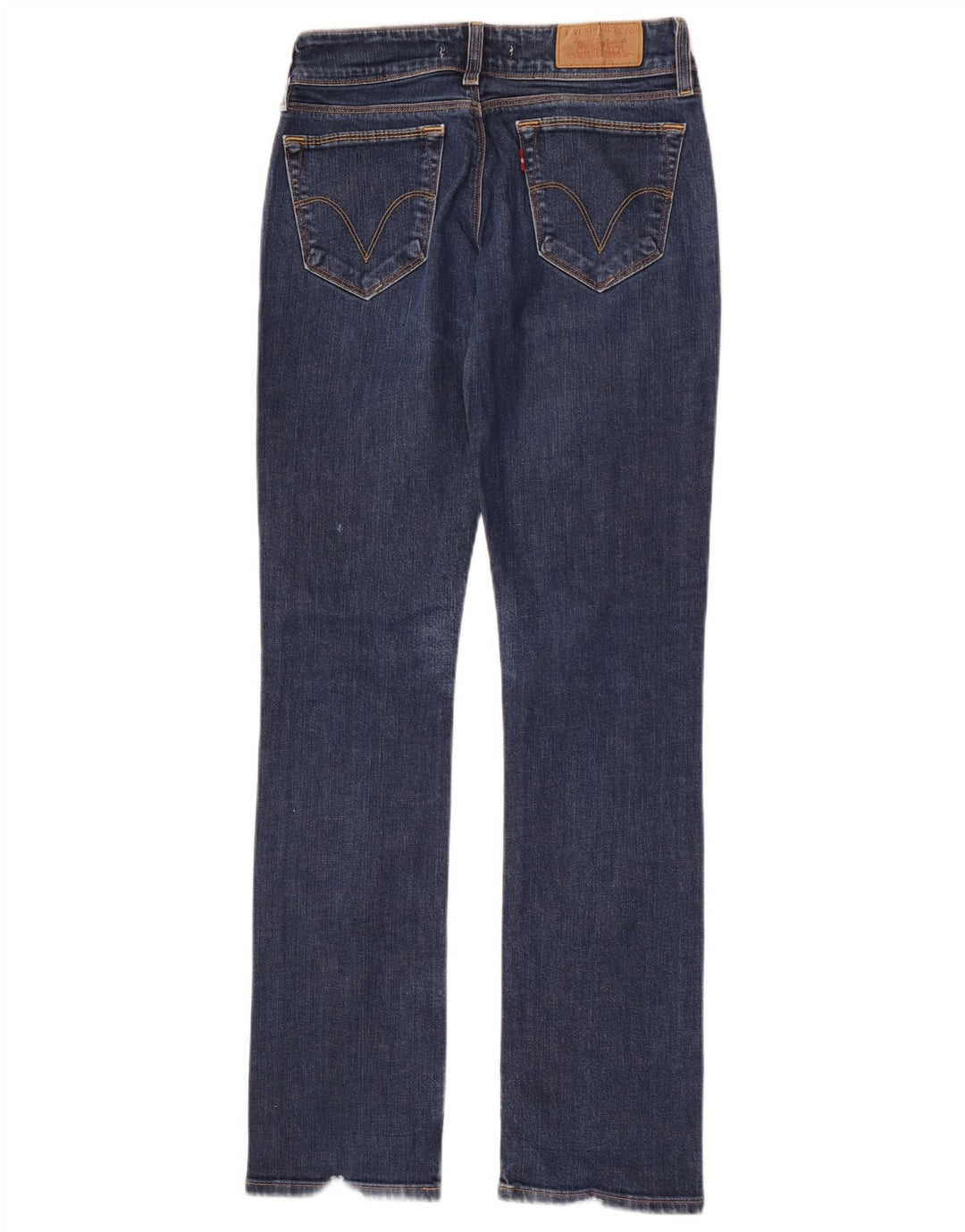 Levi's Womens 470 Straight Jeans W28 L34 Blue Cotton