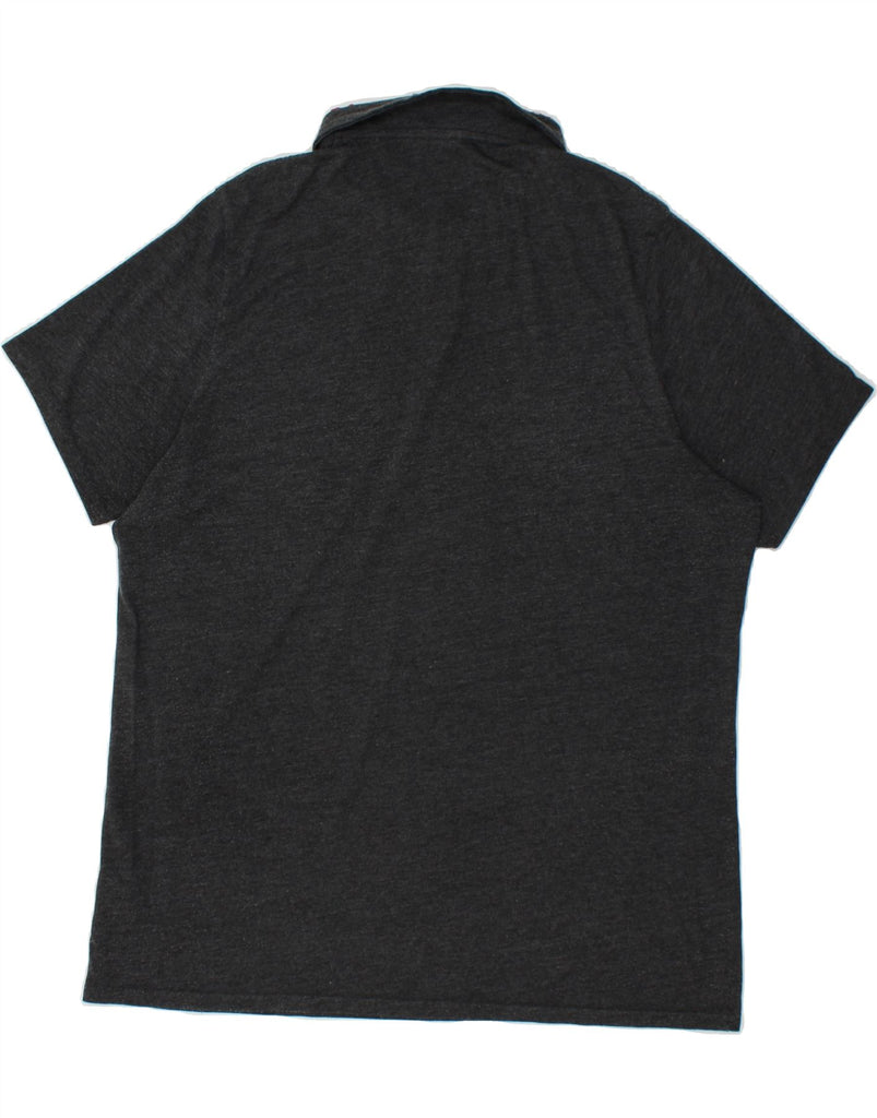 NEW BALANCE Mens Graphic Polo Shirt XL Grey Cotton | Vintage New Balance | Thrift | Second-Hand New Balance | Used Clothing | Messina Hembry 