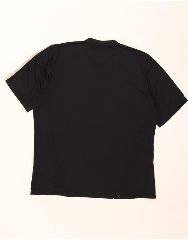 Adidas Mens T-Shirt Top XL Black Polyester