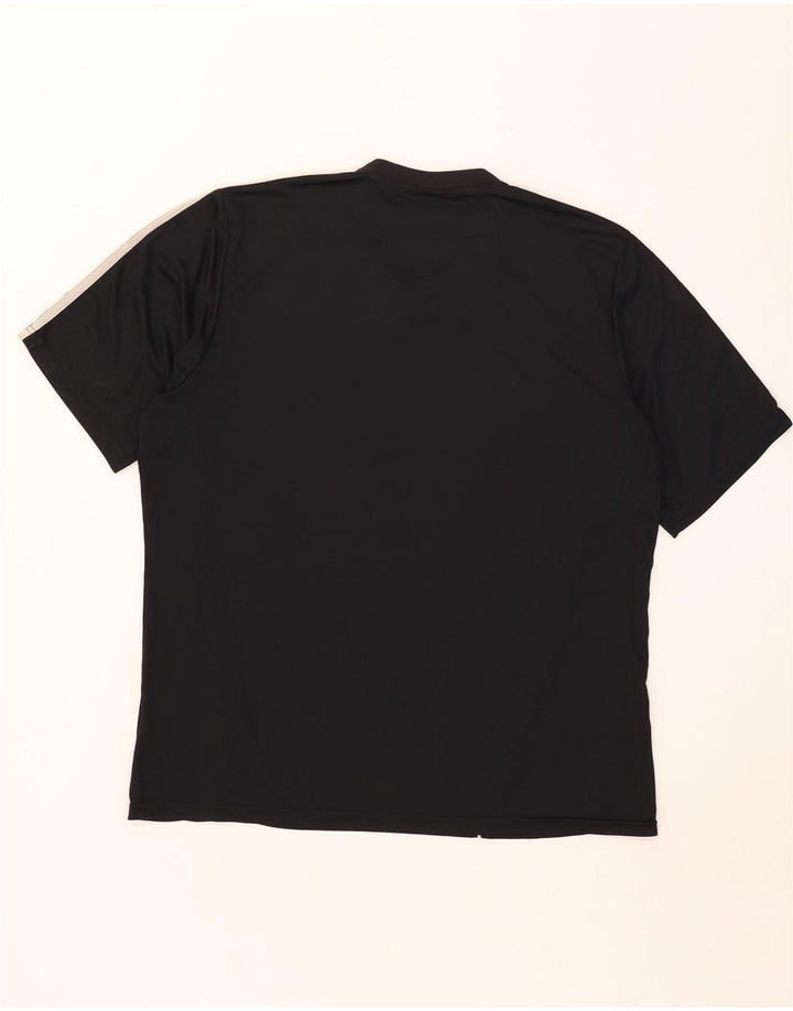 Adidas Mens T-Shirt Top XL Black Polyester