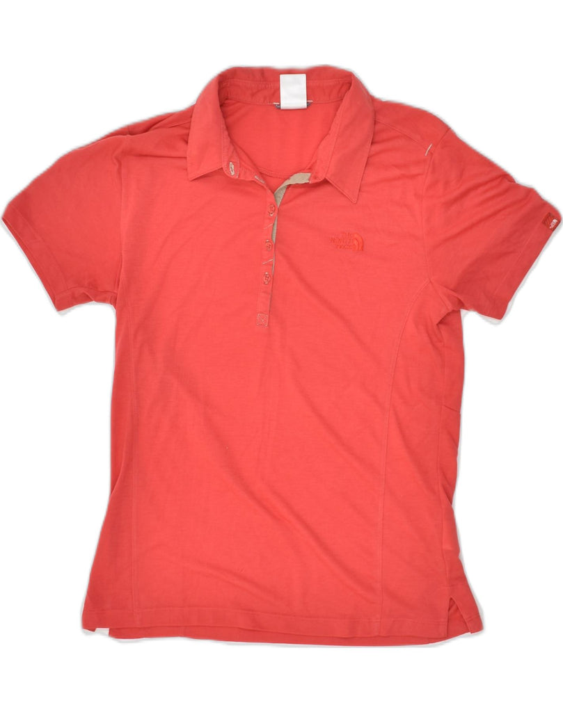 THE NORTH FACE Womens Polo Shirt UK 14 Large Red Polyester | Vintage The North Face | Thrift | Second-Hand The North Face | Used Clothing | Messina Hembry 