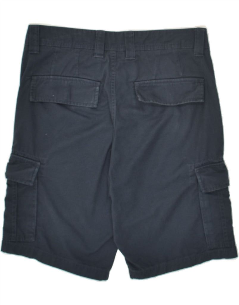 DACK'S Mens Regular Fit Cargo Shorts IT 46 Small W30 Navy Blue Cotton Vintage Dack's and Second-Hand Dack's from Messina Hembry 