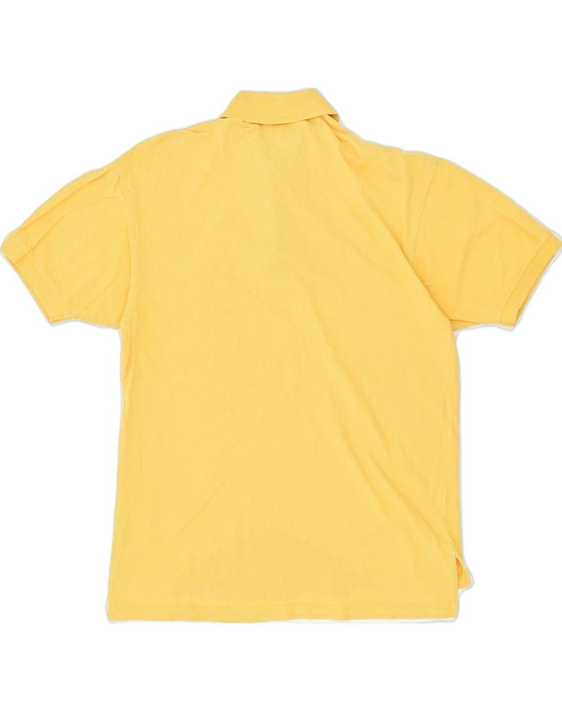 TOMMY HILFIGER Mens Polo Shirt Medium Yellow Cotton | Vintage Tommy Hilfiger | Thrift | Second-Hand Tommy Hilfiger | Used Clothing | Messina Hembry 