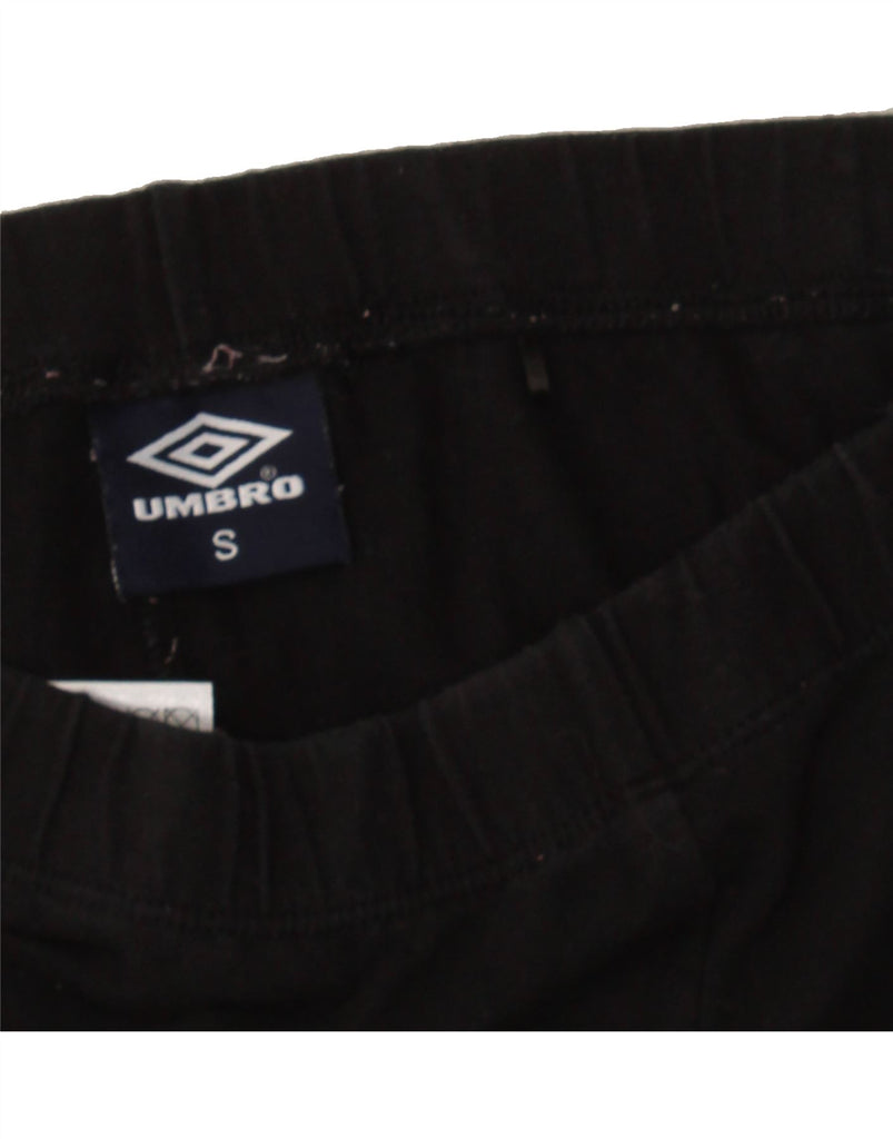 UMBRO Womens Graphic Leggings UK 10 Small  Black Cotton Vintage Umbro and Second-Hand Umbro from Messina Hembry 