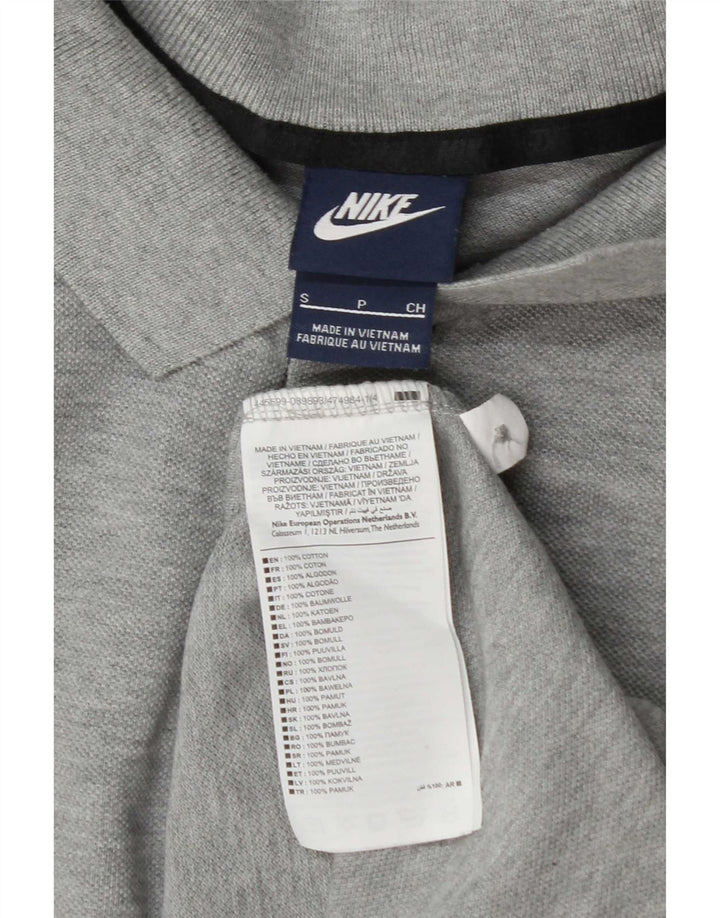 Nike Mens Polo Shirt Small Grey Cotton