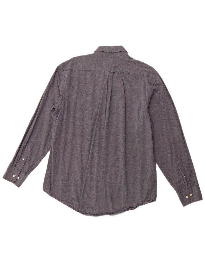 IZOD Mens Shirt Medium Grey Cotton