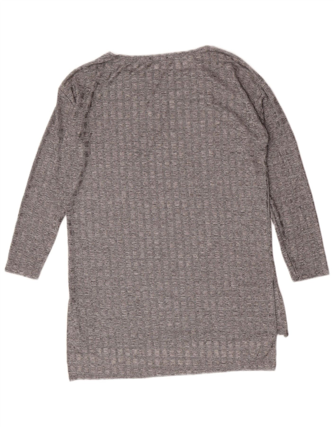 Zara Womens Top Long Sleeve UK 12 Medium Grey