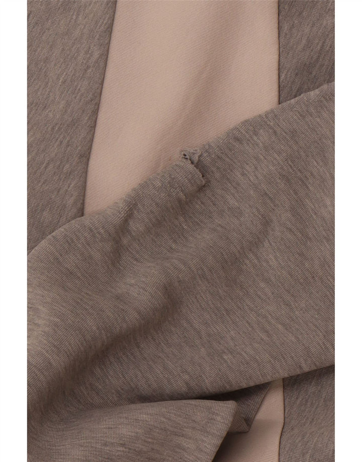 NIKE Mens Graphic Hoodie Jumper Large Grey Cotton
