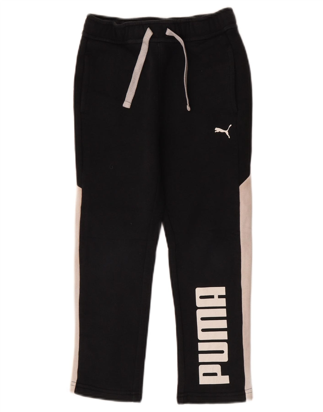 Puma Boys Graphic Tracksuit Trousers 5-6 Years Small  Black Colourblock