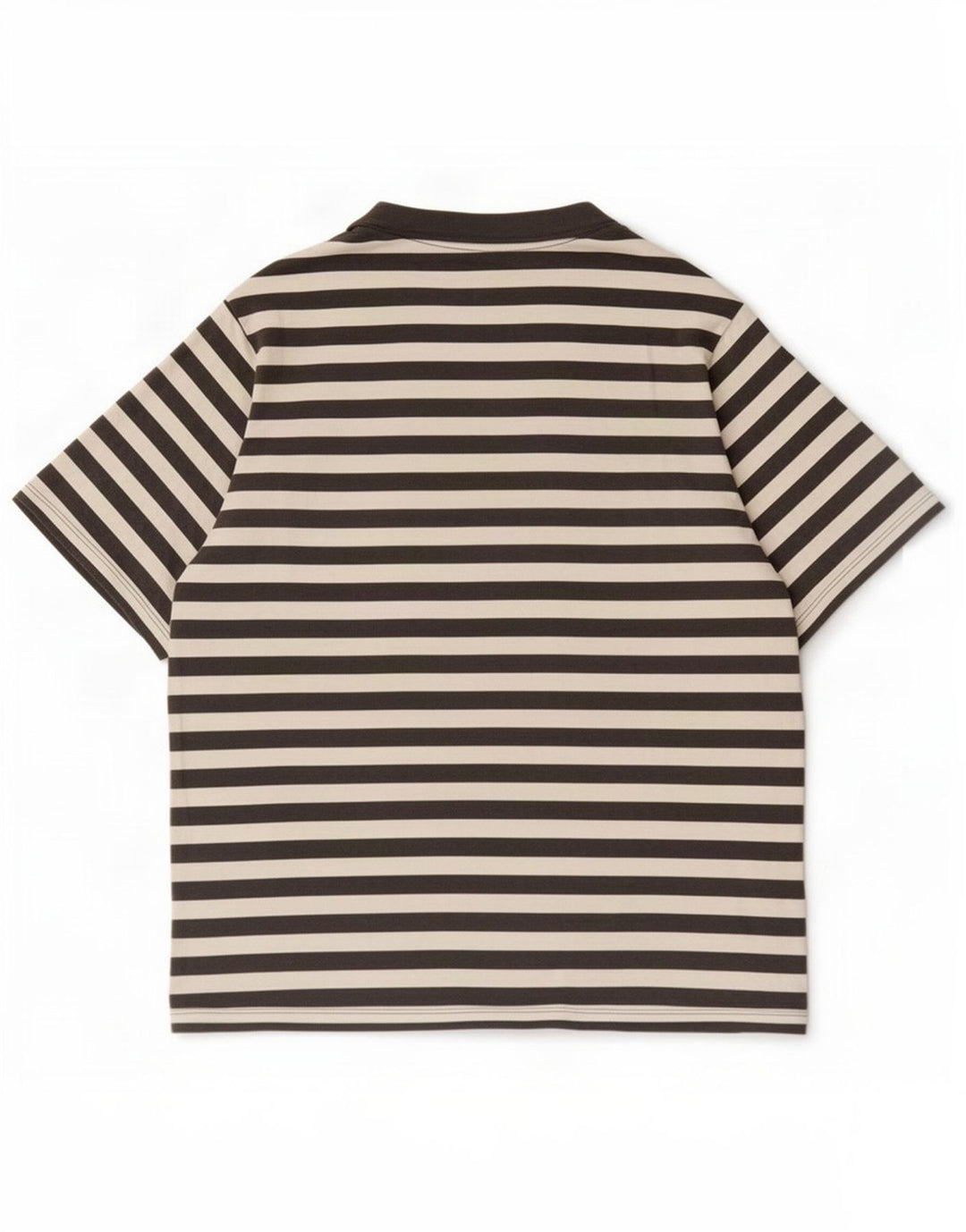 Jack & Jones Mens T-Shirt Top Large Grey Striped Cotton