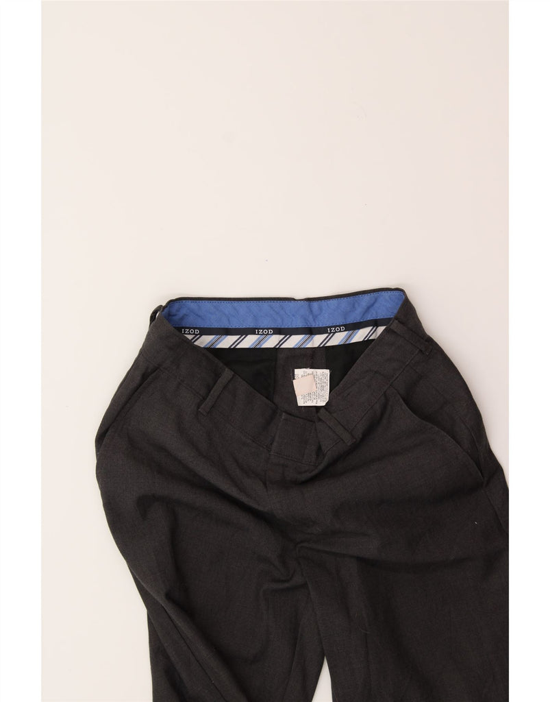 IZOD Boys Straight Chino Trousers 11-12 Years W26 L26 Grey Polyester Vintage Izod and Second-Hand Izod from Messina Hembry 