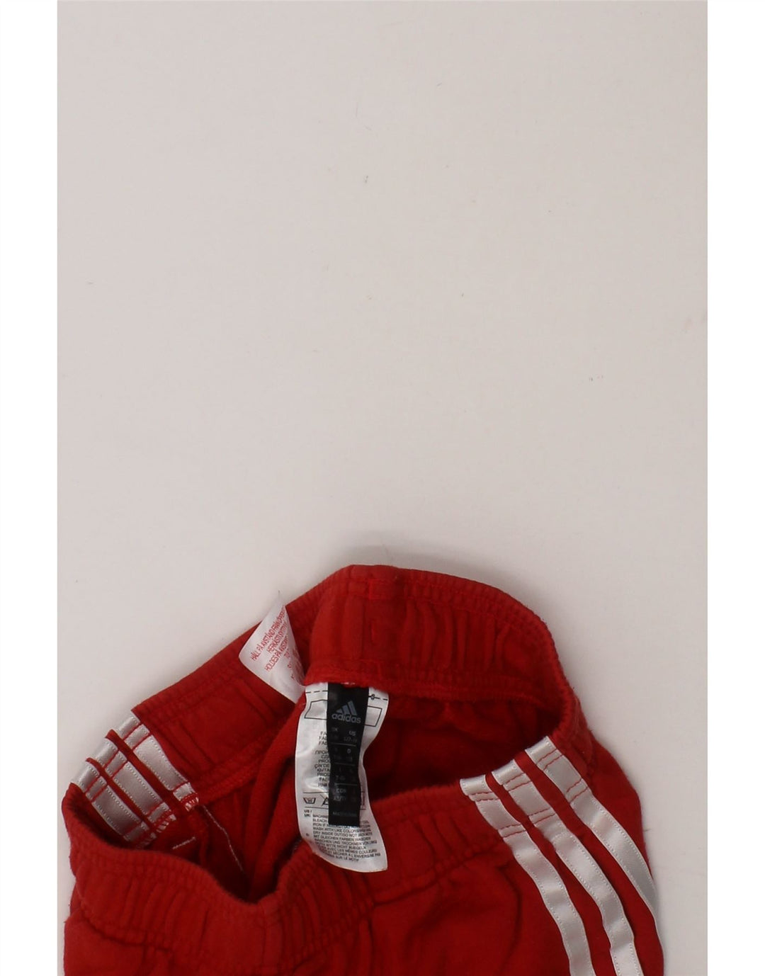 ADIDAS Boys Sport Shorts 7-8 Years  Red Cotton Vintage Adidas and Second-Hand Adidas from Messina Hembry 