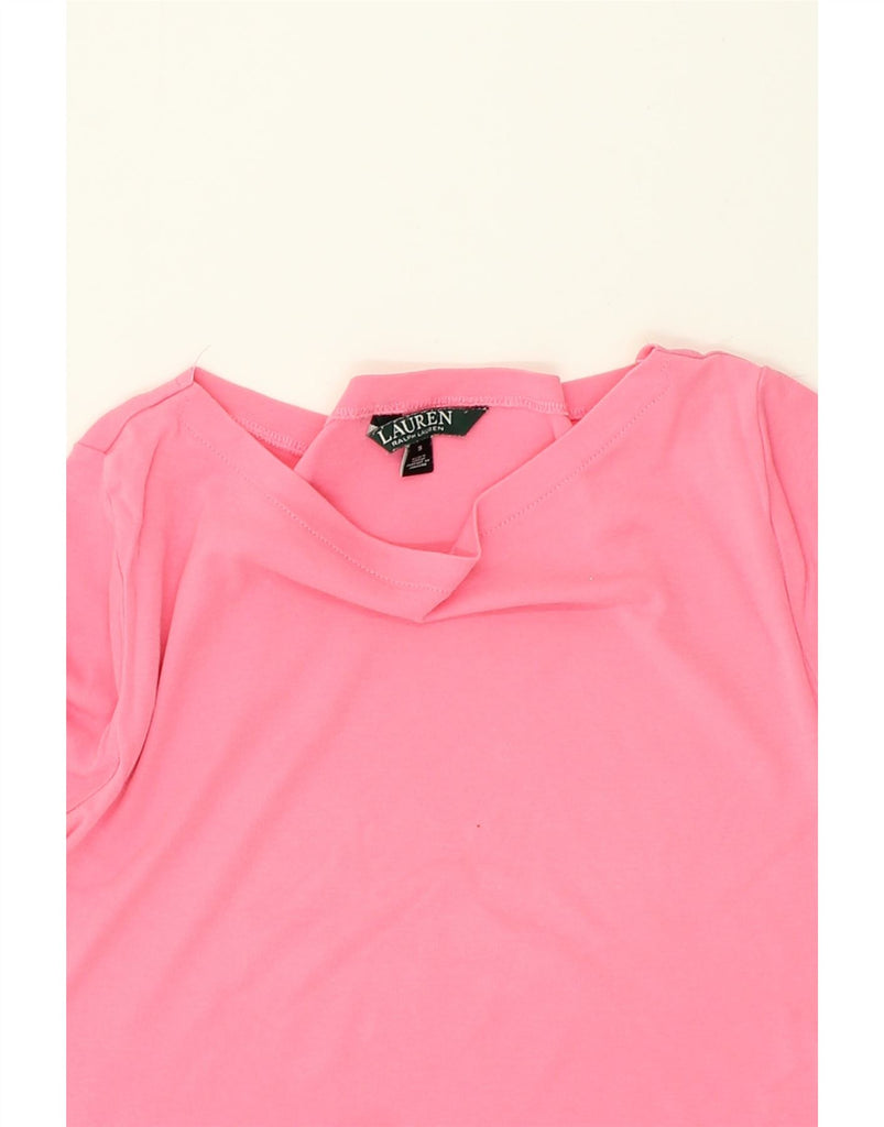 RALPH LAUREN Womens Blouse Top UK 10 Small Pink Cotton Vintage Ralph Lauren and Second-Hand Ralph Lauren from Messina Hembry 