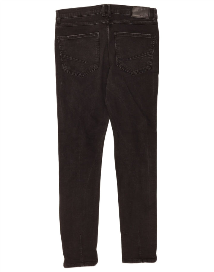 Zara Mens Distressed Skinny Jeans EU 40 Medium W31 L29 Black