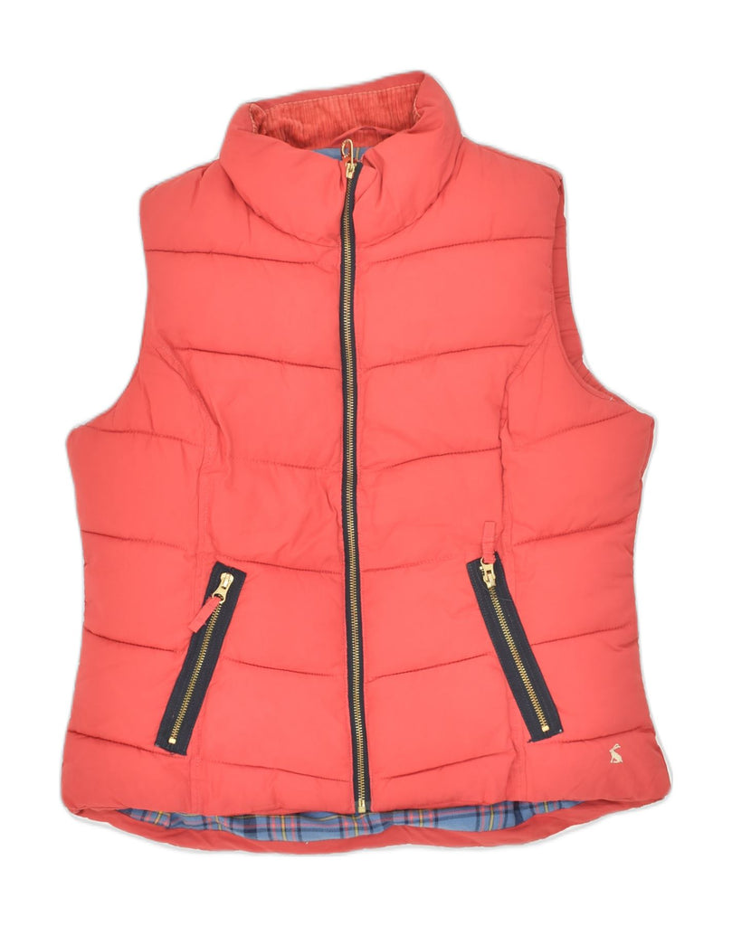 JOULES Womens Padded Gilet UK 14 large Red Polyester | Vintage Joules | Thrift | Second-Hand Joules | Used Clothing | Messina Hembry 