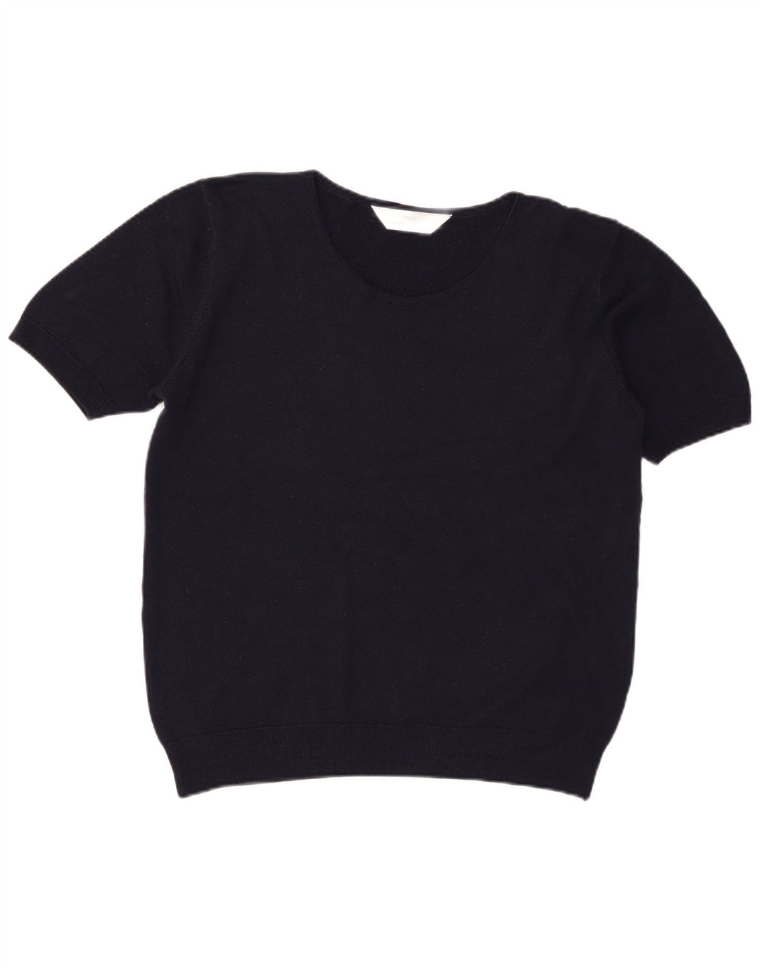 St Michael Womens Crew Neck Jumper Sweater UK 16 Large Navy Blue