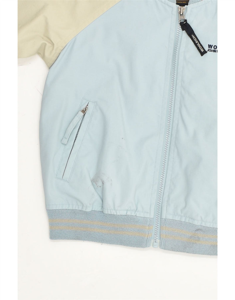 WOOLRICH Boys Bomber Jacket 5-6 Years Blue Colourblock Polyester | Vintage Woolrich | Thrift | Second-Hand Woolrich | Used Clothing | Messina Hembry 