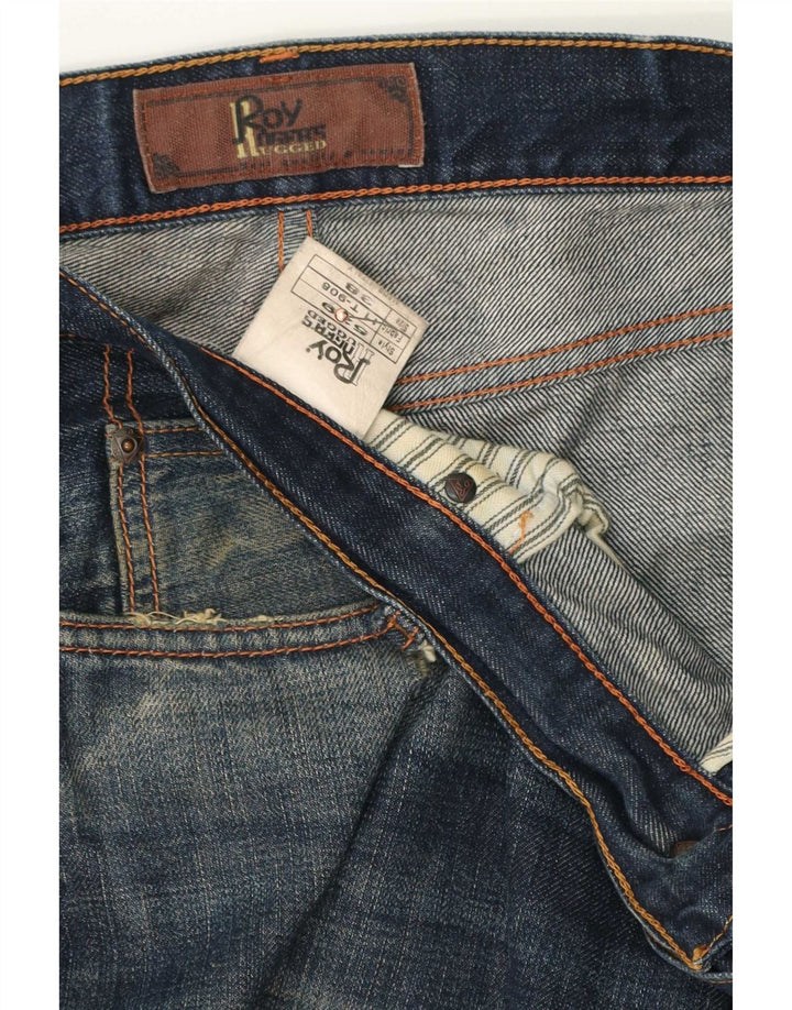 Roy Rogers Mens Distressed Slim Jeans W38 L34 Blue Cotton