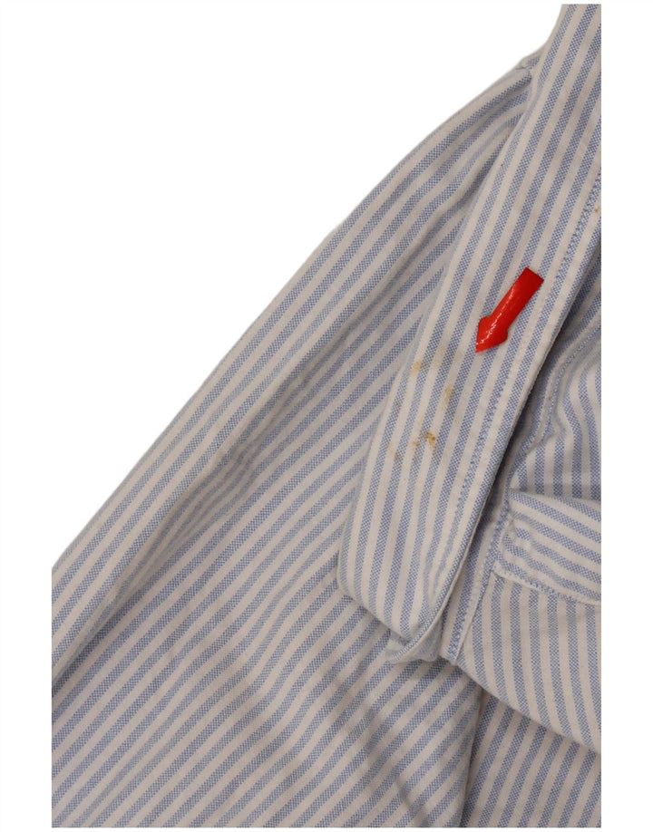 Abercrombie & Fitch Mens Shirt Medium Blue Striped Cotton