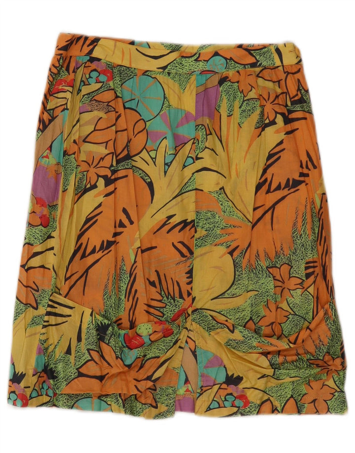 VINTAGE Womens A-Line Skirt W26 Small  Multicoloured Floral
