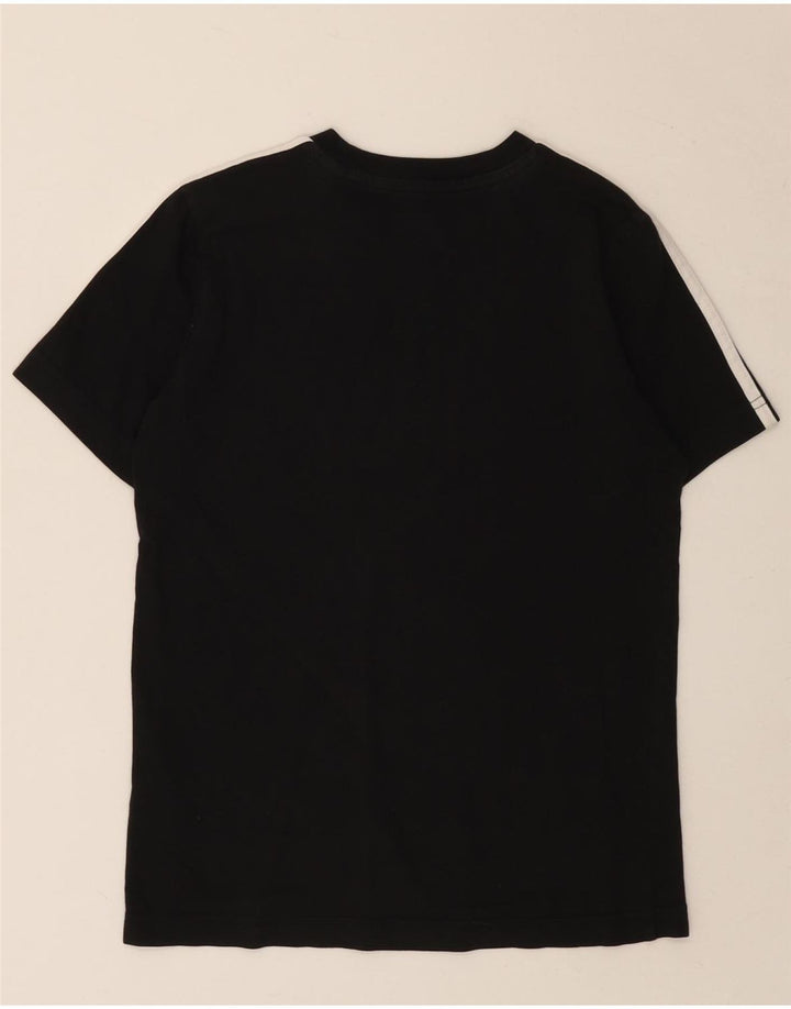 Adidas Boys T-Shirt Top 11-12 Years Black Cotton