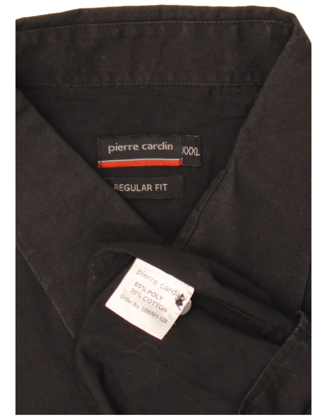 Pierre Cardin Mens Short Sleeve Regular Fit Shirt 3XL Black Polyester