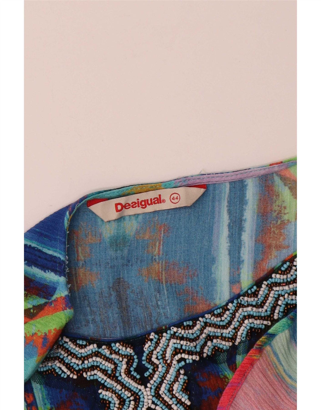 Desigual Womens Abstract Pattern Tent Dress EU 44 XL Multicoloured