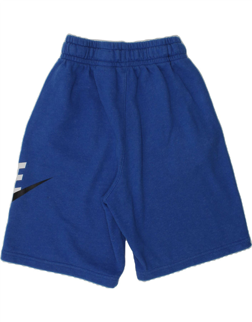 NIKE Boys Graphic Sport Shorts 12-13 Years Large Blue Cotton | Vintage Nike | Thrift | Second-Hand Nike | Used Clothing | Messina Hembry 